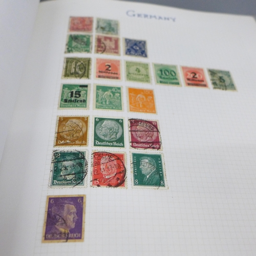 785 - Two albums of worldwide stamps, (part full)