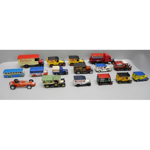 814 - A collection of die-cast model vehicles, mainly Models of Yesteryear, (some with flattened boxes)