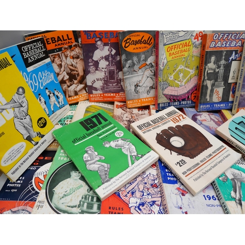 819 - American Baseball, a collection of official non-professional Baseball Annuals, a complete run from 1... 