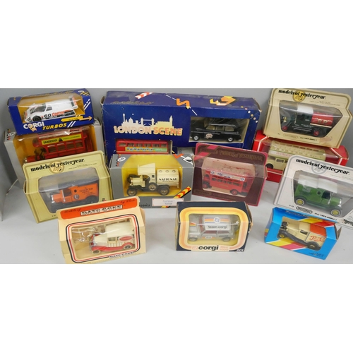 831 - A collection of model vehicles, including Corgi 201 Mini 1000