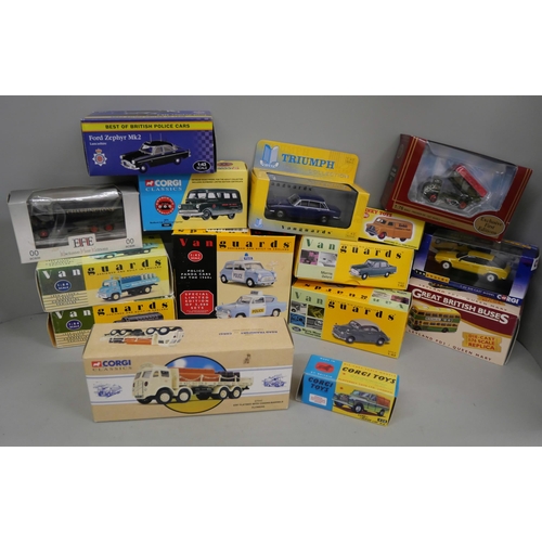 842 - A collection of die-cast models including Corgi