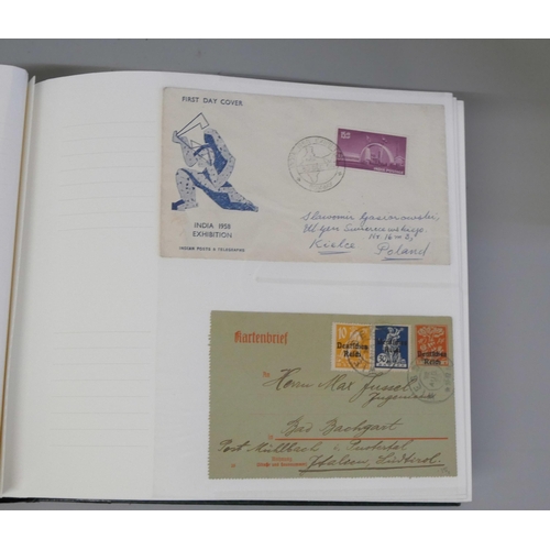 848 - British stamp first day covers, 1970’s and later, world stamps, US first day covers and airmail, oth... 