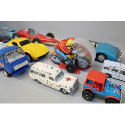 851 - A box of die-cast and plastic models