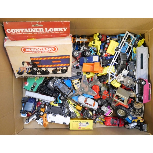 851 - A box of die-cast and plastic models