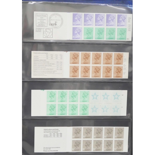 855 - Stamps: Album of 60 GB folded booklets, face value alone exceeds £130