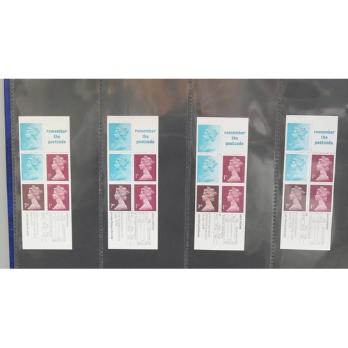 855 - Stamps: Album of 60 GB folded booklets, face value alone exceeds £130