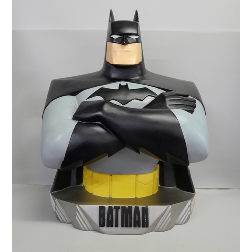 880 - A Warner Brothers Batman display bust, 50cm