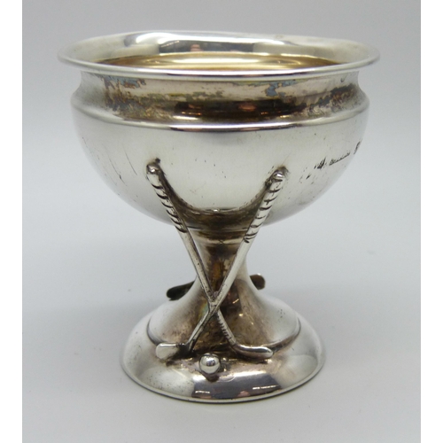 948 - A silver golf trophy, Birmingham 1923, 30g, 6.3cm