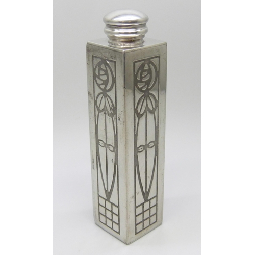 955 - A Charles Rennie Mackintosh pewter bottle, 11cm