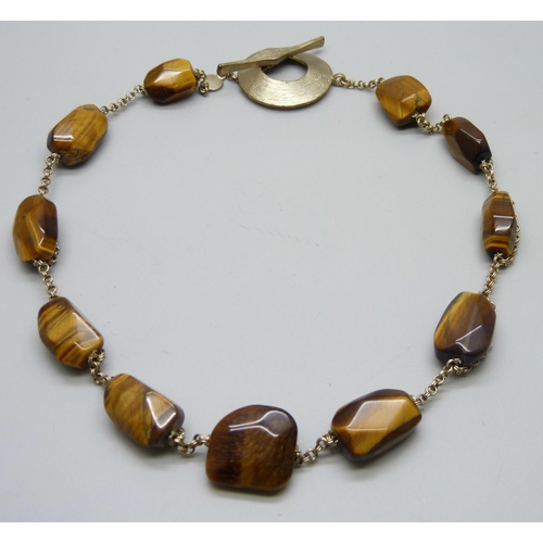 968 - A Sigrid Olson tiger's eye necklace