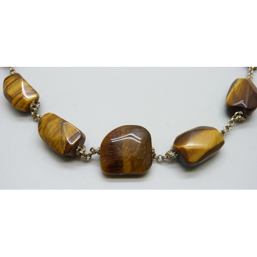 968 - A Sigrid Olson tiger's eye necklace