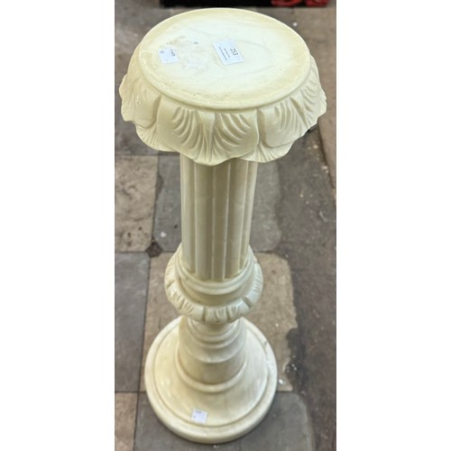 253 - A French faux marble jardiniere stand