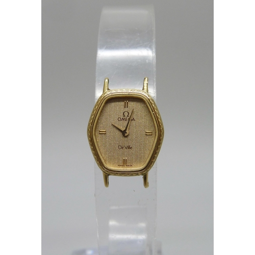 987 - A lady's Omega wristwatch head, 17mm