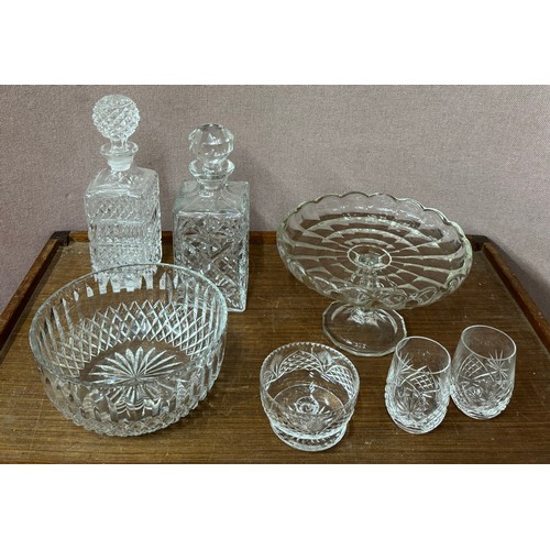 260 - A large collection of glassware and crystal