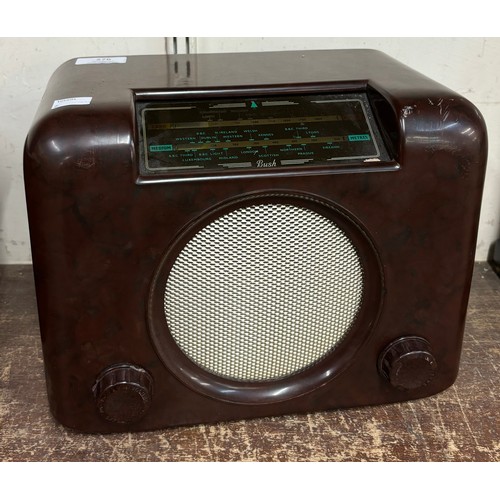 276 - An early 20th Century Bush walnut radio