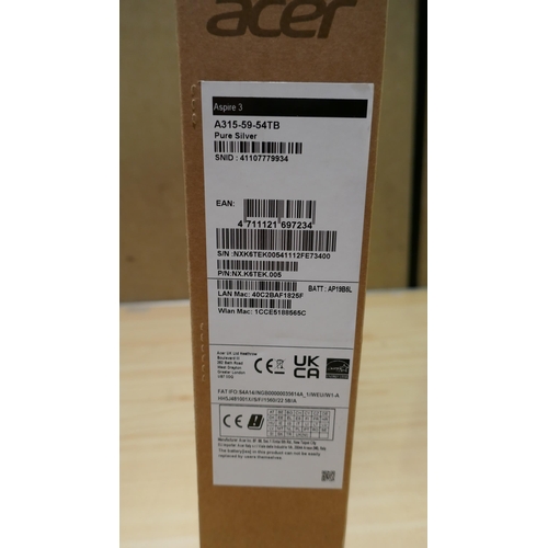 6118 - Acer Aspire 3 Laptop with charging lead and box, (Intelcore I5), Original RRP £499.99 + Vat (338-239... 