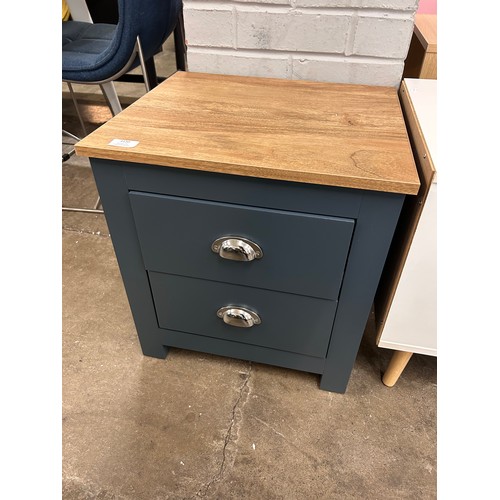 3110 - A Laport two drawer bedside