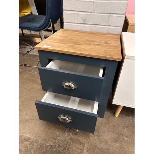 3110 - A Laport two drawer bedside