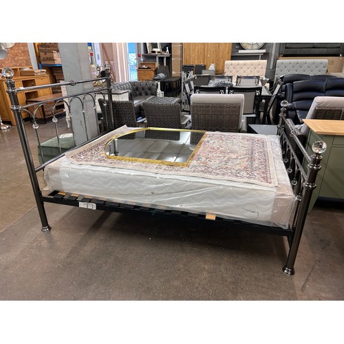 3115 - Cristina Antique Nickel King Size Bed,150Cm  , Original RRP £416.66 + Vat (4216-15) *This lot is sub... 