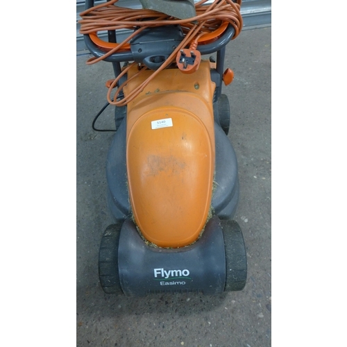 5140 - A Flymo Easimo electric lawn mower with collector box