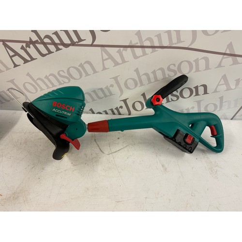 5130 - A Bosch AHS 48 Li electric hedge trimmer (no battery) and a Bosch cordless Art26 Accutrim electric s... 