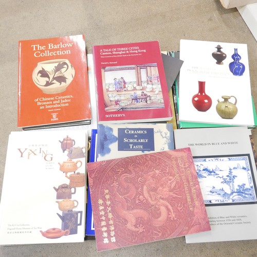 875 - A collection of books and catalogues on Chinese ceramics