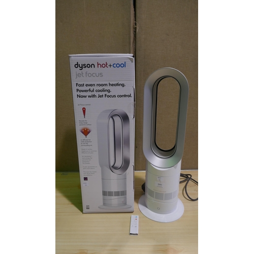 6002 - Dyson Heater/Cooler jet focus white/nickel fan with remote and box  (model no:AM09) Original RRP £32... 