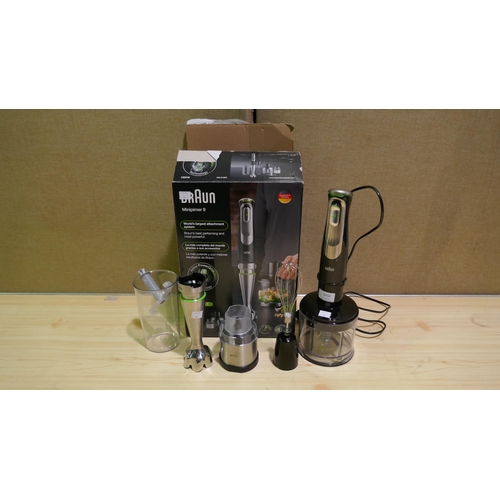 6018 - Braun multiquick 9 Hand Blender with accessories and box  (model no: Mq9138Xi)  (339-95) *This lot i... 