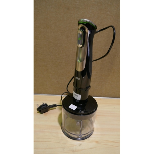 6018 - Braun multiquick 9 Hand Blender with accessories and box  (model no: Mq9138Xi)  (339-95) *This lot i... 