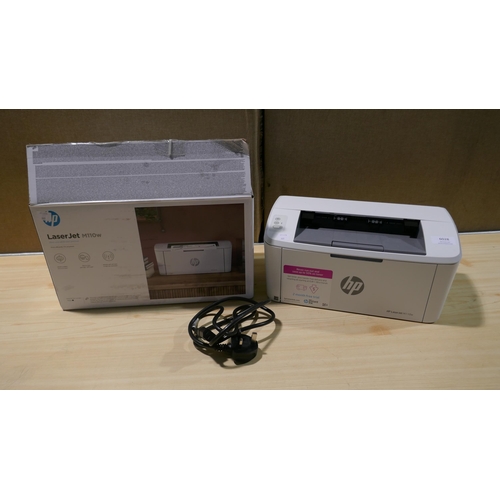 6028 - Hp Laserjet M110W  Printer with box and power lead (339-365) *This lot is subject to Vat