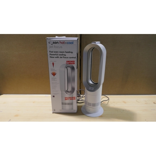 6029 - Dyson Heater/Cooler jet focus white/nickel fan with remote and box  (model no:AM09) Original RRP £32... 