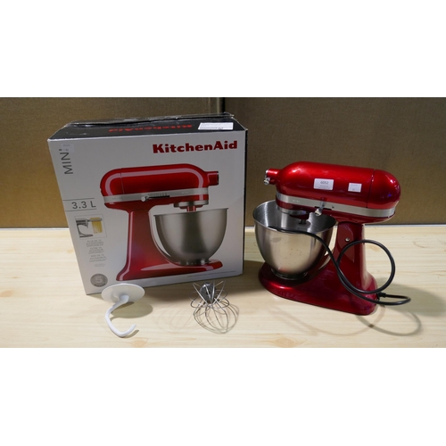 6052 - Kitchenaid Mini Stand Mixer with accessories and box, Candy Apple, Original RRP £199.99 + Vat (339-8... 