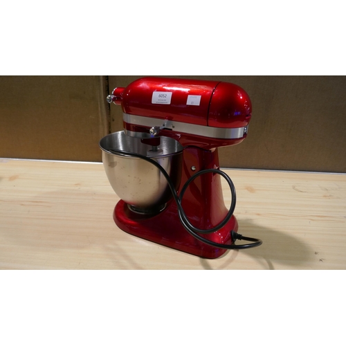 6052 - Kitchenaid Mini Stand Mixer with accessories and box, Candy Apple, Original RRP £199.99 + Vat (339-8... 