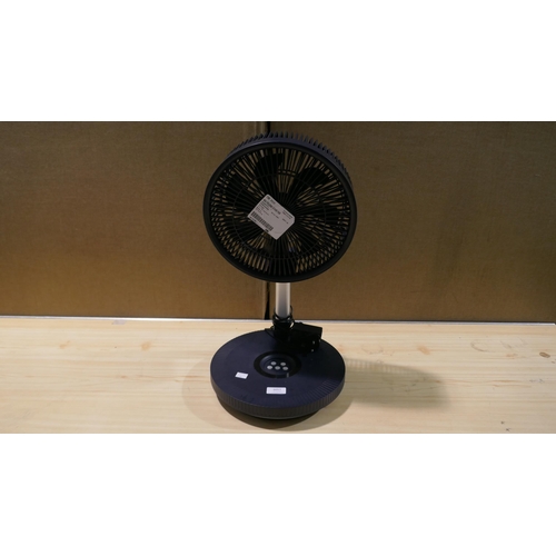 6057 - Nsa Folding Stand Fan with charger (339-94) *This lot is subject to Vat