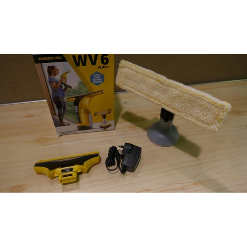 6070 - Karcher WV6 Window Vac with box, charger, spray bottle and additional head (339-400) *This lot is su... 