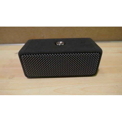 6090 - Marshall Emberton II Black And Steel Portable Speaker with box - no charger (339-71) *This lot is su... 