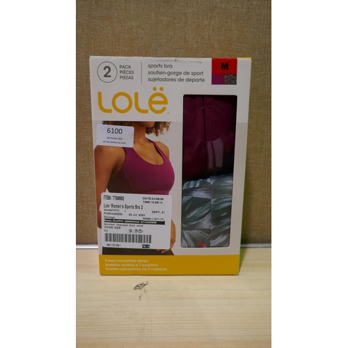 6100 - Two Lole Sports Bras (158849) *This lot is subject to Vat