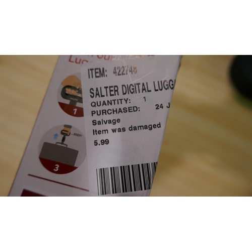 6104 - Salter Digital Luggage Scales, Shedrain 42