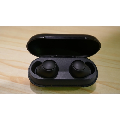 6105 - Sony Black wireless earbuds with box and a charging lead (Model no: Wf-C700N) (339-265) *This lot is... 