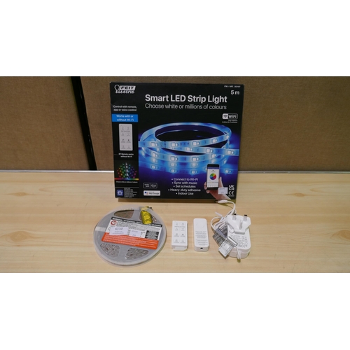 6110 - Feit Smart Led Strip Light with box, remote and power lead (339-256) *This lot is subject to Vat