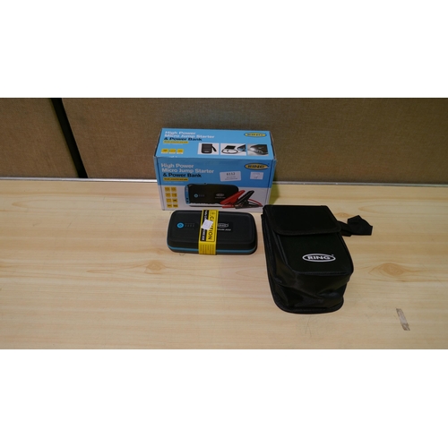 6112 - Ring High Power Micro Jump Starter & Power Bank with box and case (339-370) *This lot is subject to ... 