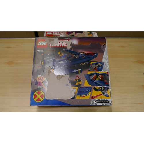 6120 - Two Lego Marvel Blackbird X-Men X-Jets - 76281  (339-209, 307) *This lot is subject to Vat