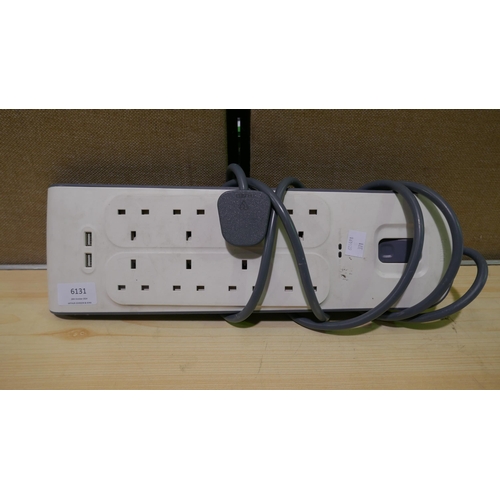 6131 - Belkin 8-Way Surge Protected Extension Lead  (339-371) *This lot is subject to Vat