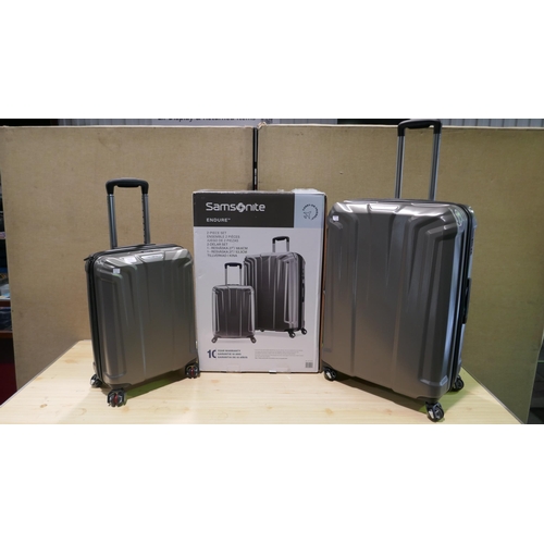 6139 - Samsonite Endure silver 2 piece Hardside Suitcases with box, Original RRP £119.99 + Vat (339-301) *T... 