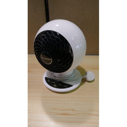 6153 - Iris Woozoo 5 Speed White Fan with remote and box    (339-324) *This lot is subject to Vat