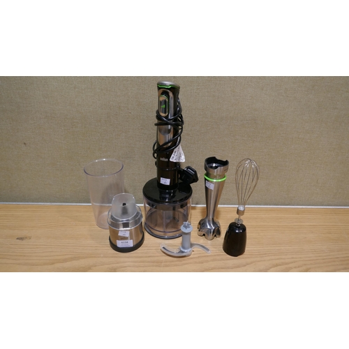 6158 - Braun multiquick 9 Hand Blender with accessories  (model no: Mq9138Xi)  (339-315) *This lot is subje... 