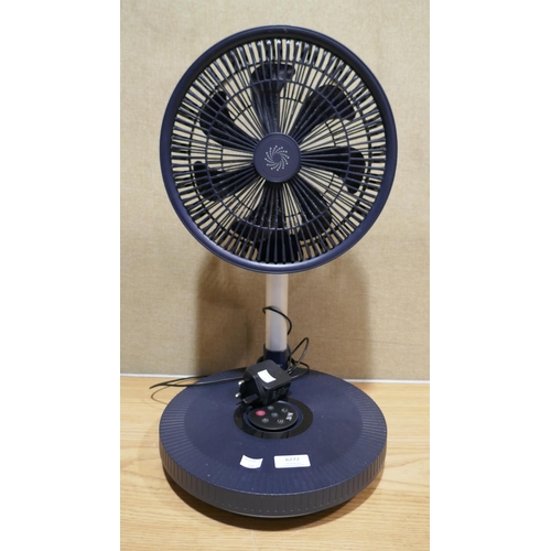 6272 - Nsa Folding Stand Fan with remote (339-136) *This lot is subject to Vat