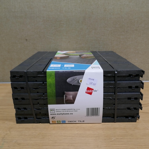 6276 - Three x Easy Tile mosaic Graphite Deck Tiles    (339-245 - 247) *This lot is subject to Vat