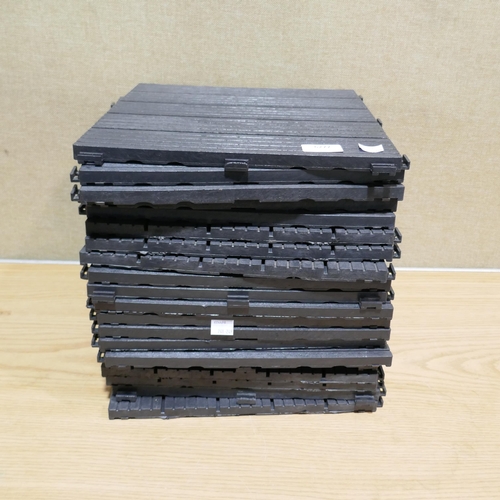 6277 - Two x Easy Tile Mosaic Graphite Deck Tiles    (339-248, 249) *This lot is subject to Vat