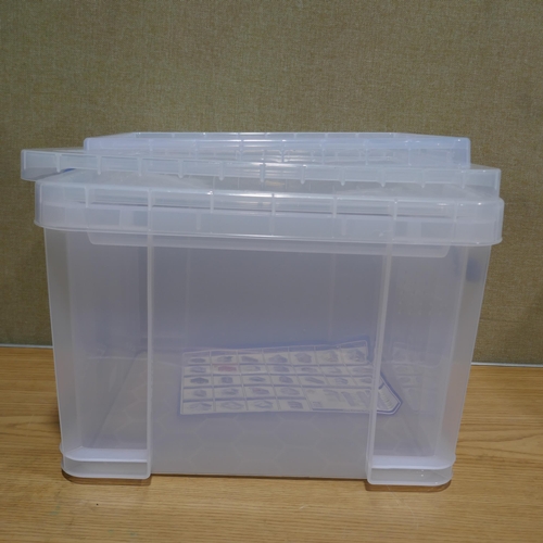 6285 - 3x mixed really useful storage container with extra lids  (339-129) *This lot is subject to Vat